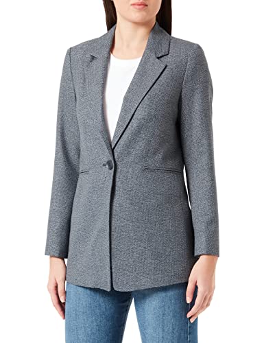 GERRY WEBER Damen 830017-31298 Blazer Langarm, Petrol Gemustert, 34 von Gerry Weber