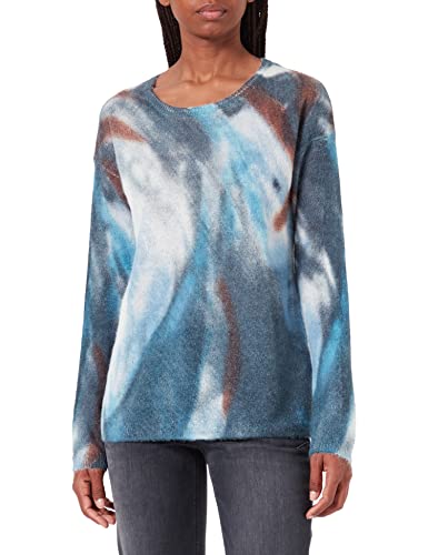 GERRY WEBER Damen 871003-35713 Pullover, Petrol/Arctic Bedruckt, 34 von Gerry Weber