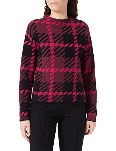 GERRY WEBER Damen 871038-35701 Pullover, Grau/Lila/Pink Gemustert, 42 von Gerry Weber