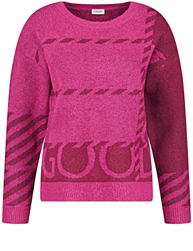 GERRY WEBER Damen 871042-35717 Pullover, Lila/Pink/Grau Gemustert, 42 von Gerry Weber