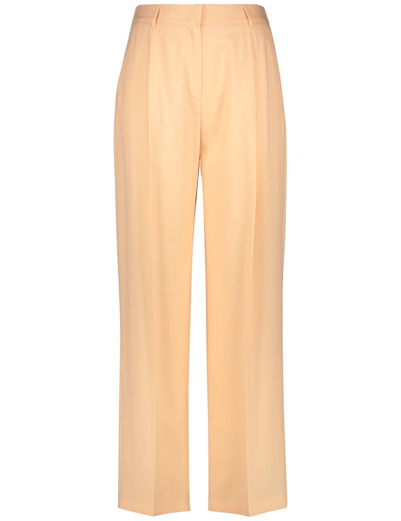 GERRY WEBER Damen Elegante Hose mit Bügelfalte Lyocell Orange, 40 von Gerry Weber