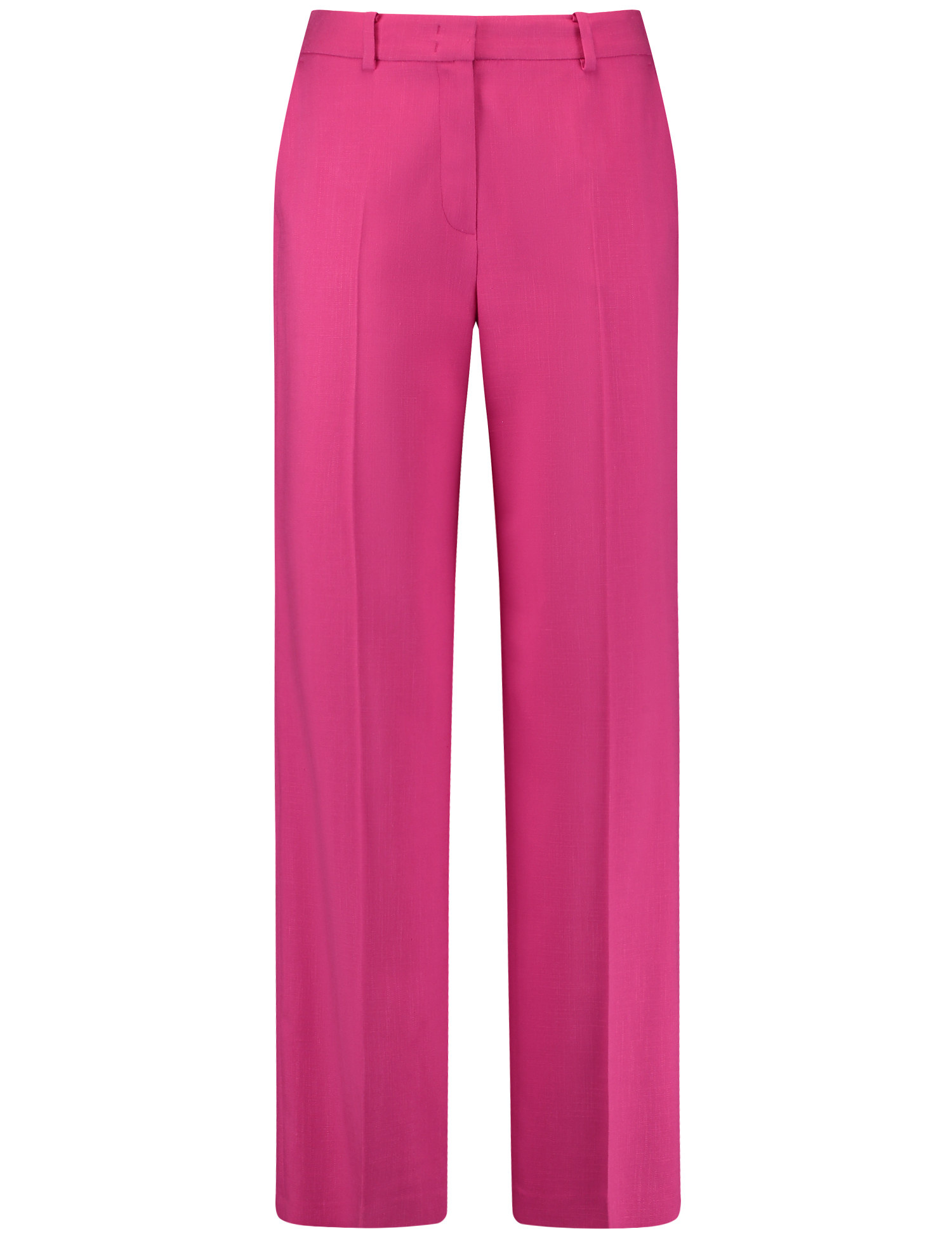 GERRY WEBER Damen Elegante Hose mit Bügelfalten Viskose Pink, 46 von Gerry Weber