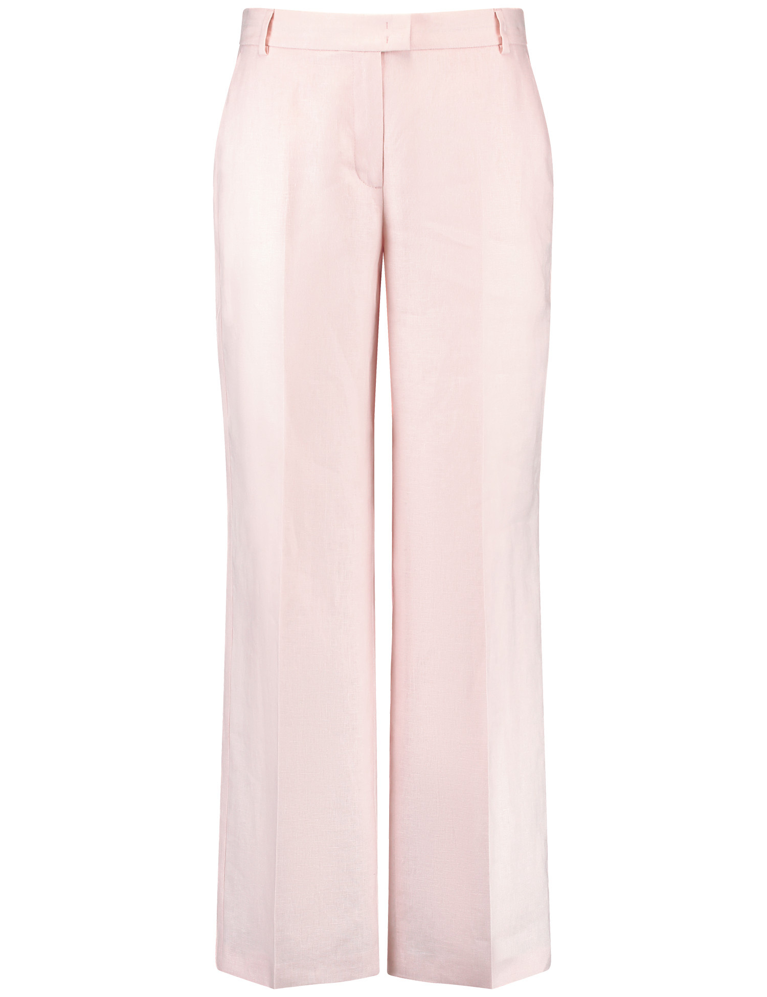 GERRY WEBER Damen Leinenhose mit Bügelfalten Pink, 44 von Gerry Weber