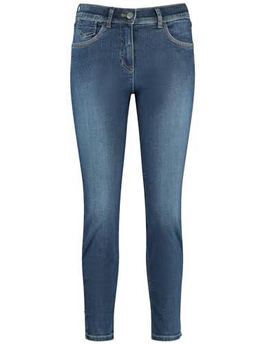 GERRY WEBER Damen SOL:INE BEST4ME Freizeithose, Blue Denim mit use, 40 von Gerry Weber