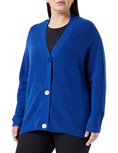 GERRY WEBER Edition Damen 730224-44708 Jacke Strick, Electric Blue Melange, 40 von Gerry Weber