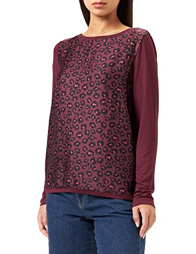 GERRY WEBER Edition Damen 770071-44002 T-Shirt, Rot/Orange/Lila/Pink Druck, 38 von Gerry Weber