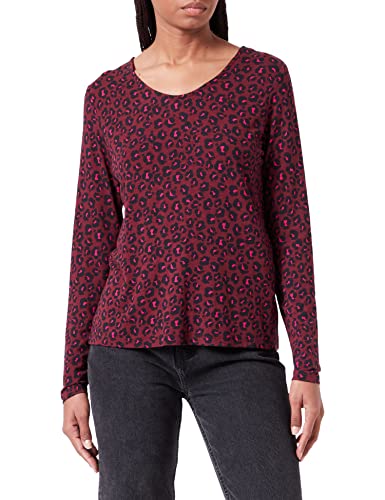 GERRY WEBER Edition Damen 770107-44060 T-Shirt, Rot/Orange/Lila/Pink Druck, 44 von Gerry Weber