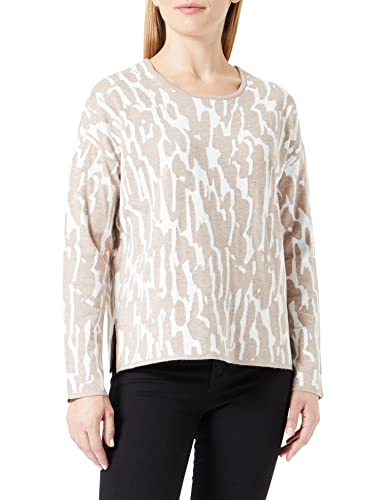 GERRY WEBER Edition Damen 770522-44713 Pullover, Ecru/Weiss Gemustert, 36 von Gerry Weber