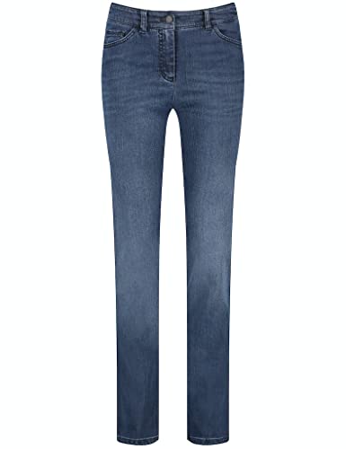GERRY WEBER Edition Damen 92150-67950 Jeans, Black Blue mit use, 44 von Gerry Weber