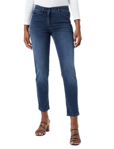 GERRY WEBER Edition Damen 92151-67950 Jeans, Black Blue mit use, 38 von Gerry Weber