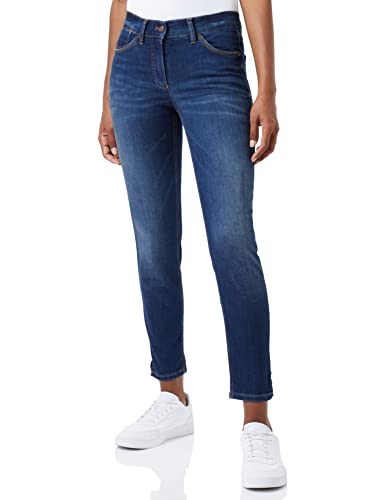 GERRY WEBER Edition Damen 92391-67950 Jeans, Dark Blue Denim mit use, 38 von Gerry Weber