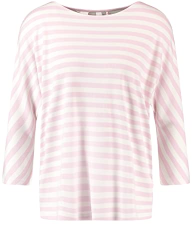 GERRY WEBER Edition Damen 97642-44001 T-Shirt, Lila/Pink/Ecru/Weiss Ringel, 34 von Gerry Weber