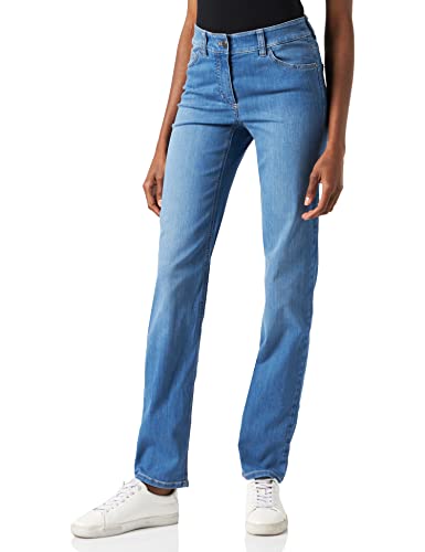 GERRY WEBER Edition Damen Best4me Slimfit Jeans, Blue Denim mit Use, 34 von Gerry Weber