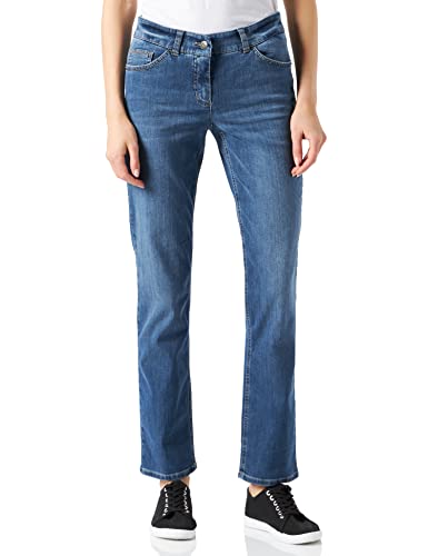 GERRY WEBER Edition Damen Best4me Slimfit Jeans, Blue Denim mit use, 40 von Gerry Weber