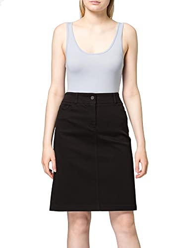 GERRY WEBER Edition Damen Gewebe kurz Rock, Schwarz (Black Black Denim 12800), 38 von Gerry Weber