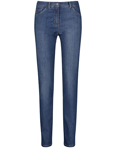GERRY WEBER Edition Damen Hose Lang Jeans, Dark Blue Denim mit Use, 36 EU von Gerry Weber