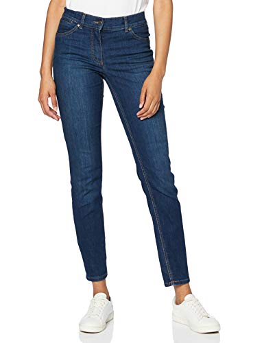 GERRY WEBER Edition Damen Hose Lang Jeans, Dark Blue Denim mit Use, 40 EU von Gerry Weber