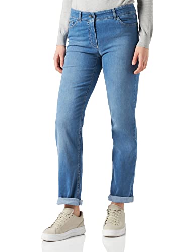 GERRY WEBER Edition Damen Straight Fit Jeans, Blue Denim mit Use, 34 von Gerry Weber