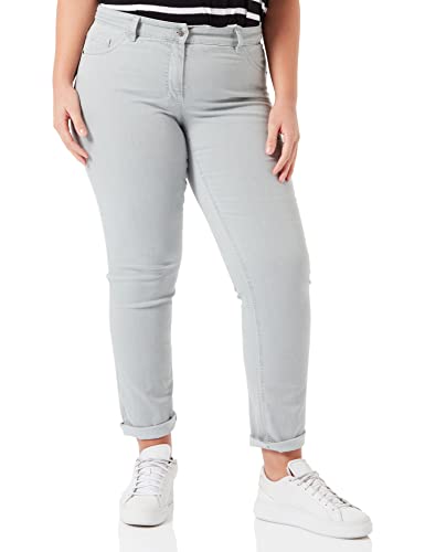 GERRY WEBER Edition Damen Straight Fit Jeans, Light Grey Denim, 42 von Gerry Weber