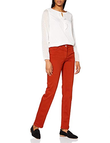 Gerry Weber, Straight Fit, Damen Jeans Hose Stretchdenim Rust Red D 46 W 36 L 32 von Gerry Weber