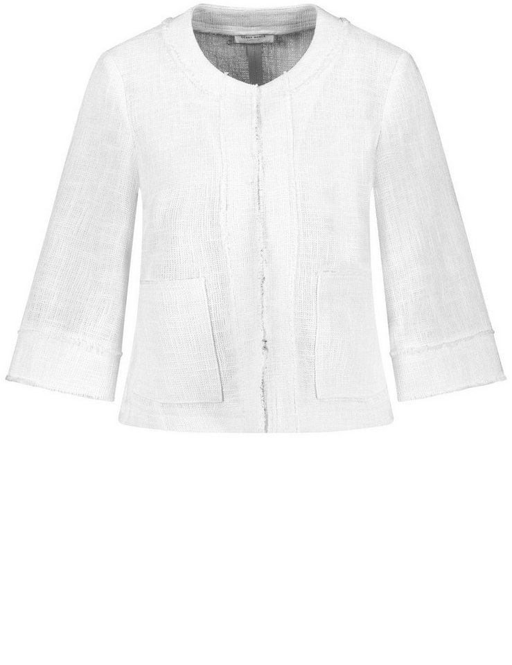 GERRY WEBER Jackenblazer Blazerjacke mit Fransenkanten von Gerry Weber