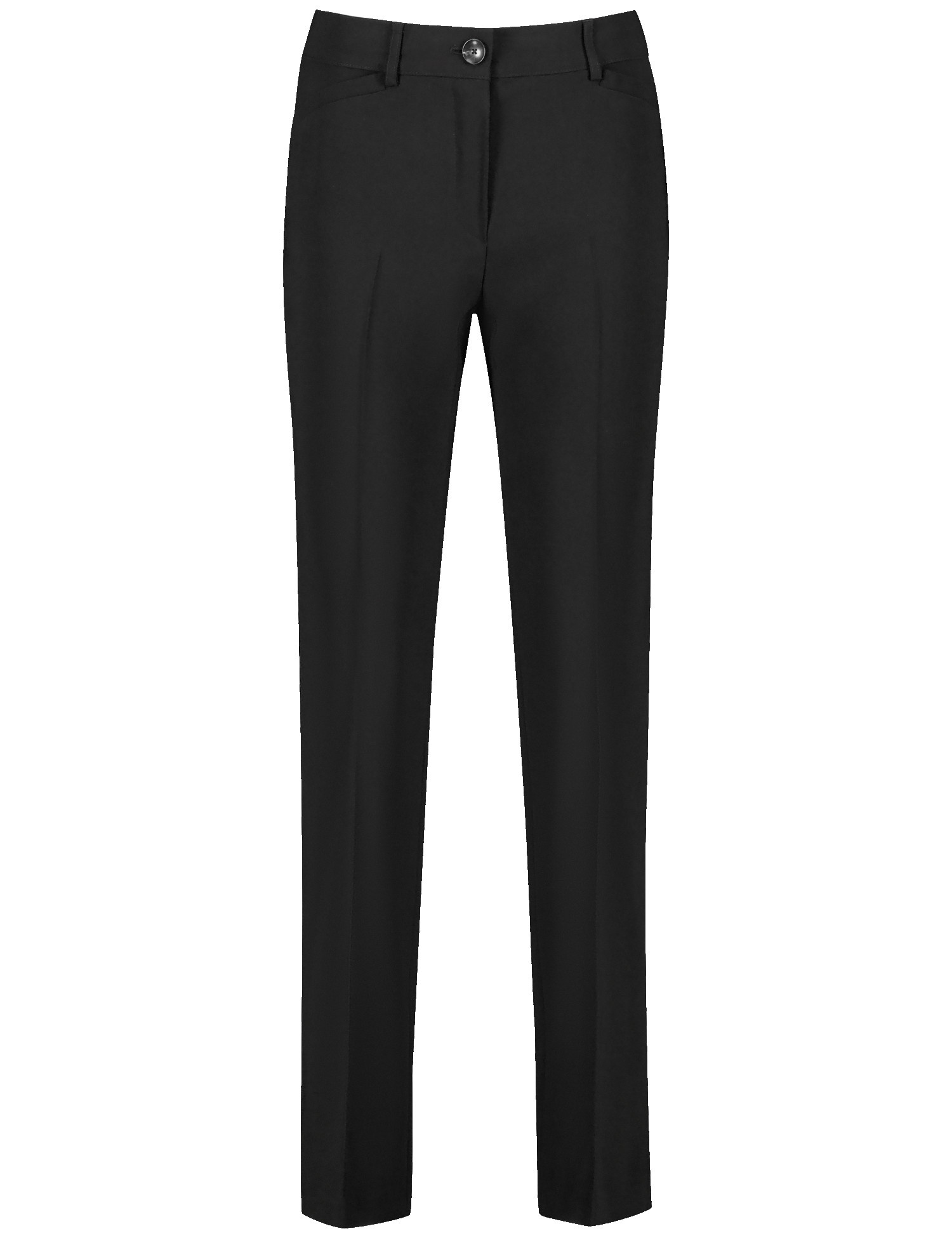 GERRY WEBER Damen Schlichte Hose mit Bügelfalten Schwarz, 34 von Gerry Weber