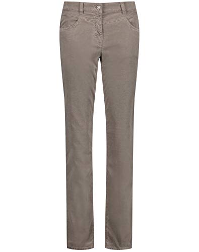 Gerry Weber, Slim Fit, Damen Jeans Hose Velourstretch Brown D 42 W 32 L 30 von Gerry Weber