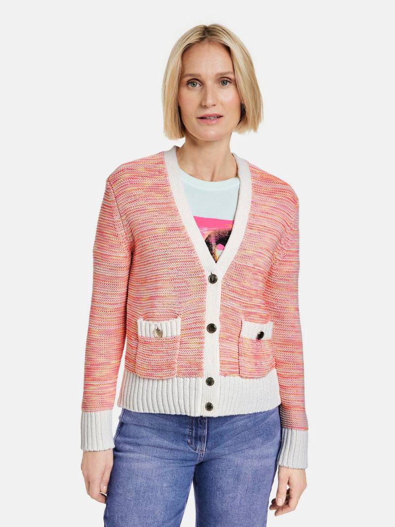 Gerry Weber Cardigan Damen Baumwolle meliert, rosa von Gerry Weber