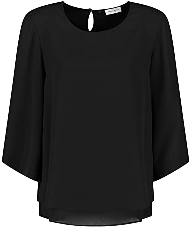 GERRY WEBER Damen 3/4 Arm Bluse, Schwarz, 38 GERRY WEBER Damen 3/4 Arm Bluse, Schwarz, 38 von Gerry Weber