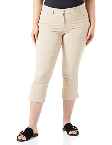 Gerry Weber Damen 3/4 Jeans BEST4ME mit Saumschlitzen unifarben 3/4 Länge Caramel 38 von Gerry Weber