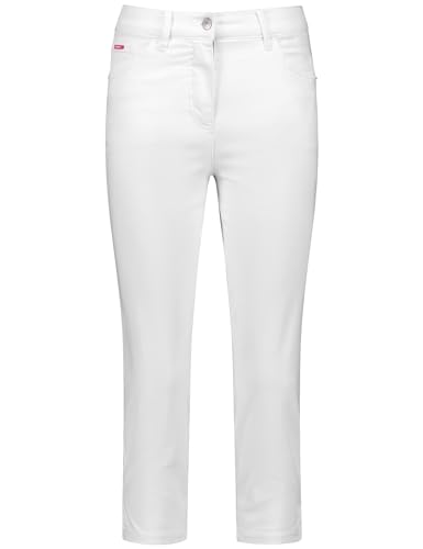 Gerry Weber Damen 3/4 Jeans SOL꞉INE BEST4ME High Light unifarben 3/4 Länge weiß/weiß 36 von Gerry Weber