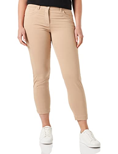 Gerry Weber Damen 5 Pocket Jeans BEST4ME Cropped unifarben 7/8 Länge Caramel 34 von Gerry Weber