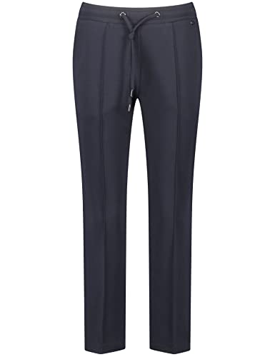 Gerry Weber Damen 7/8 Hose Easy Fit mit Kontraststreifen unifarben 7/8 Länge Navy 46 von Gerry Weber