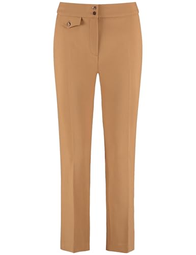 Gerry Weber Damen 7/8 Hose MAR꞉Lie Flared FIT unifarben, Melange 7/8 Länge, leicht verkürztes Bein Caramel 42 von Gerry Weber