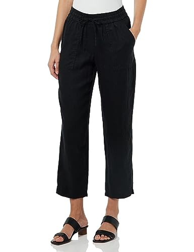 Gerry Weber Damen 7/8 Leinenhose Easy Fit unifarben 7/8 Länge Schwarz 34 von Gerry Weber