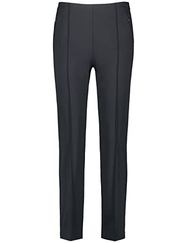 Gerry Weber Damen 7/8 Stretchhose mit Zippertaschen unifarben 7/8 Länge Navy 38 von Gerry Weber