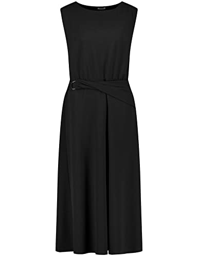 Gerry Weber Damen A-Linien-Kleid mit Ringdetail ärmellos unifarben wadenlang Schwarz 38 von Gerry Weber