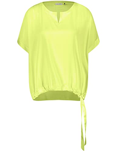 Gerry Weber Damen Blusenshirt mit Bindedetail Kurzarm, überschnittene Schultern unifarben Lime 46 von Gerry Weber