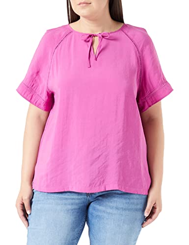 Gerry Weber Damen Blusenshirt mit Bindedetail am Ausschnitt halber Arm, Raglanarm unifarben Orchid 40 von Gerry Weber