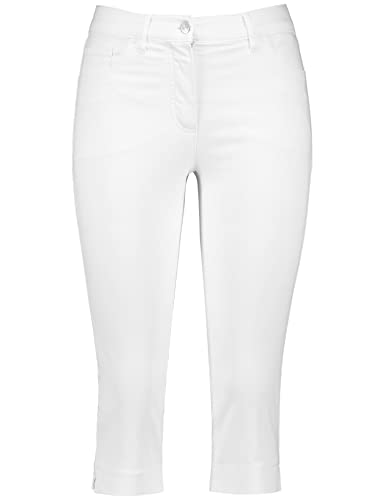 Gerry Weber Damen Caprihose BEST4ME unifarben 3/4 Länge weiß/weiß 38 von Gerry Weber