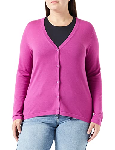 Gerry Weber Damen Cardigan aus nachhaltigem Material Langarm unifarben Orchid 38 von Gerry Weber