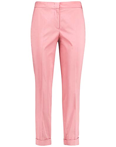 Gerry Weber Damen Chinohose mit Saumumschlag Klassische Passform Pastel Rose 42 von Gerry Weber