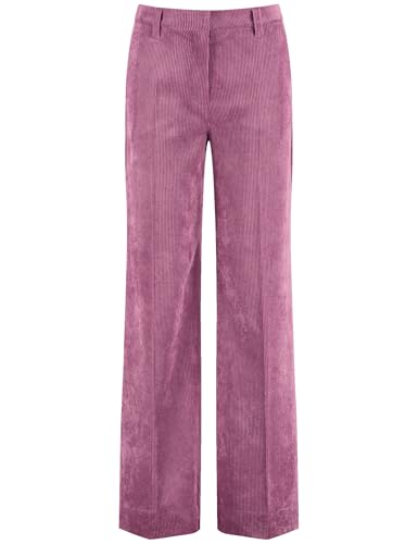 Gerry Weber Damen Cordhose mit weitem Bein unifarben reguläre Länge Himbeere 42 von Gerry Weber