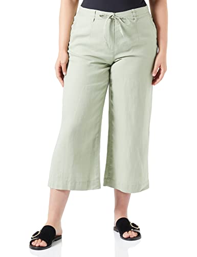 Gerry Weber Damen Culotte aus reinem Leinen unifarben kurzes Bein Sage 36 von Gerry Weber