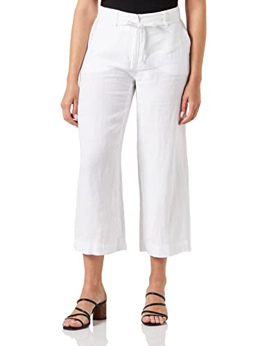 Gerry Weber Damen Culotte aus reinem Leinen unifarben kurzes Bein weiß/weiß 40 von Gerry Weber