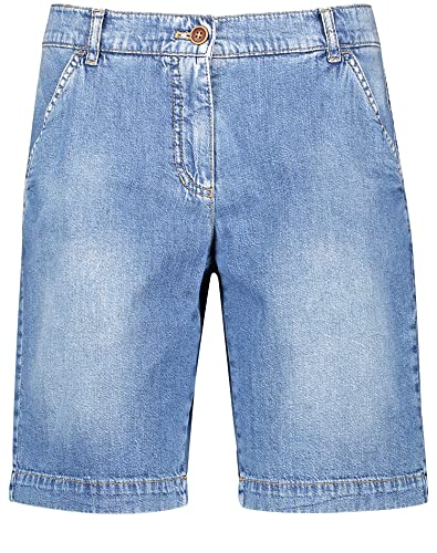 Gerry Weber, Damen Kurze Jeans Shorts Bermudas Denim Ohne Stretch Blue Used D 42 W 32 von Gerry Weber