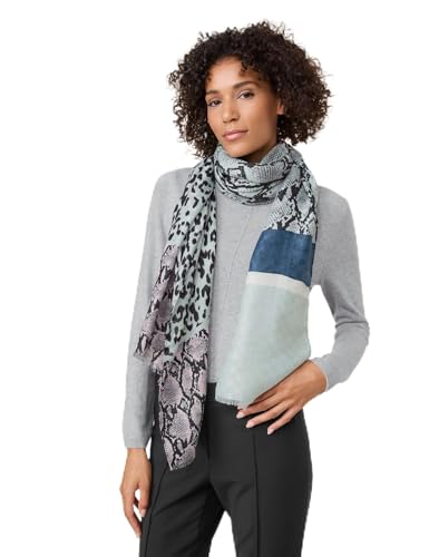 GERRY WEBER 401010-72022-5115 Schal, Mint/Black Figured Scarf, Standard von Gerry Weber
