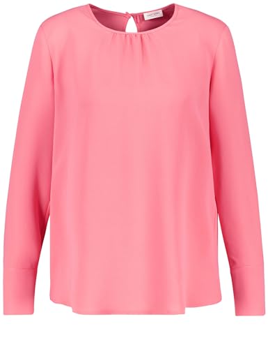 Gerry Weber Damen Fließendes Blusenshirt mit Manschetten Langarm, Manschetten, mit Schlitz unifarben Shell Pink 38 von Gerry Weber