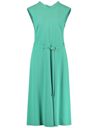 Gerry Weber Damen Fließendes Kleid mit Bindebändern ärmellos, überschnittene Schultern unifarben knieumspielend Malachite 38 von Gerry Weber