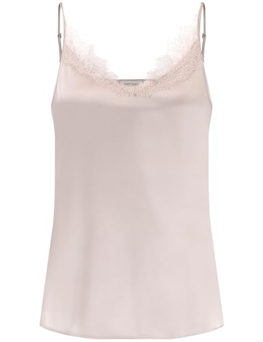 Gerry Weber Damen Fließendes Top mit Spitzenbesatz ärmellos unifarben Dust 42 von Gerry Weber